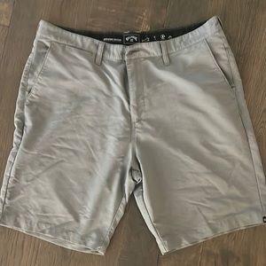 Gray billabong adventure division shorts size 38
